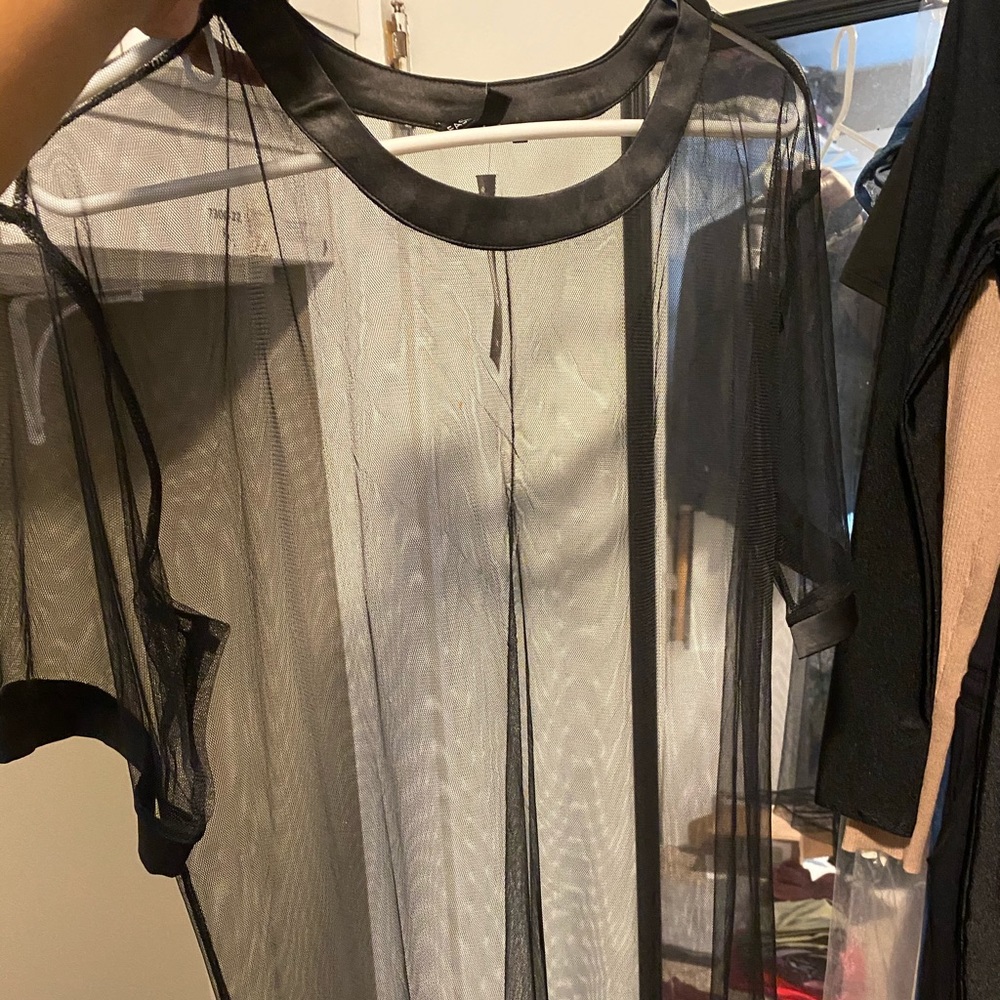 Fashion nova sheer beach top